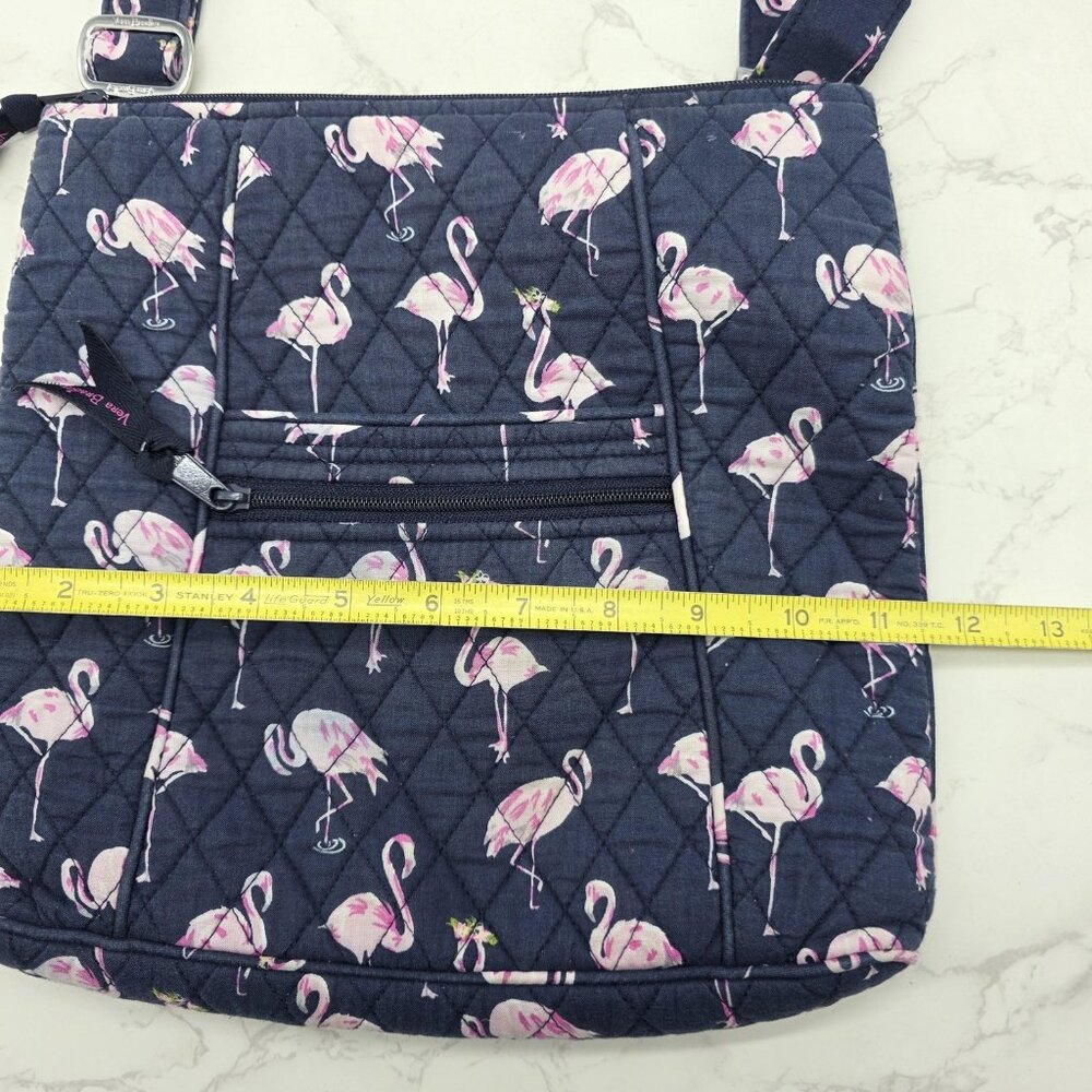 Vera Bradley Crossbody Bag Blue Flamingo Fiesta Quilted Purse and Wallet Hipster - Picture 13 of 16